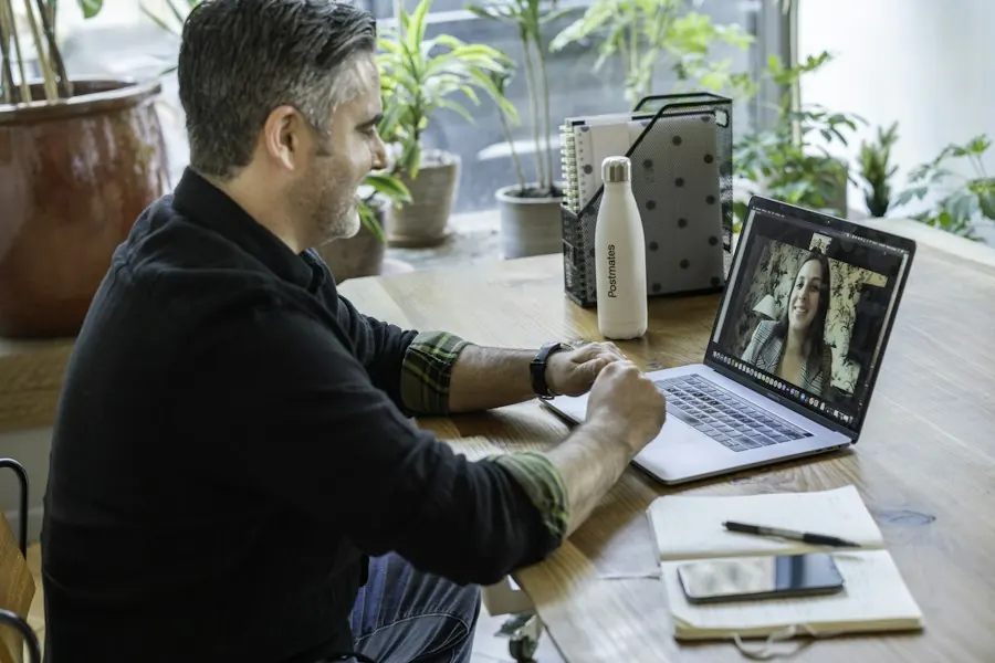 Support engineer helping a client over a remote session